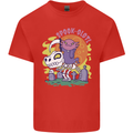 Spookolotl Funny Halloween Axolotl Grim Reaper Mens Cotton T-Shirt Tee Top Red