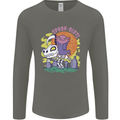 Spookolotl Funny Halloween Axolotl Grim Reaper Mens Long Sleeve T-Shirt Charcoal