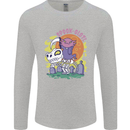 Spookolotl Funny Halloween Axolotl Grim Reaper Mens Long Sleeve T-Shirt Sports Grey