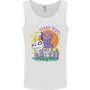 Spookolotl Funny Halloween Axolotl Grim Reaper Mens Vest Tank Top White