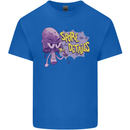 Spore Me the Details Funny Mushroom Mens Cotton T-Shirt Tee Top Royal Blue