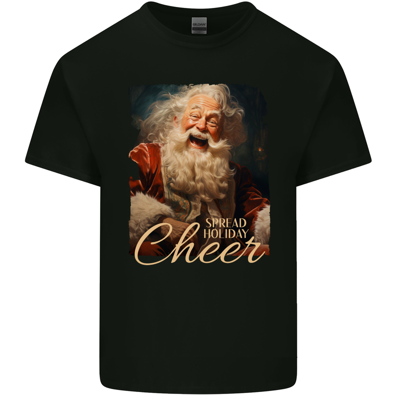 Spread Holiday Cheer Christmas Santa Xmas Kids T-Shirt Childrens Black
