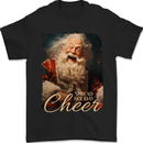 Spread Holiday Cheer Christmas Santa Xmas Mens T-Shirt 100% Cotton Black
