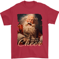 Spread Holiday Cheer Christmas Santa Xmas Mens T-Shirt 100% Cotton Red