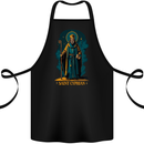 St Cyprian Saint Cotton Apron 100% Organic Black