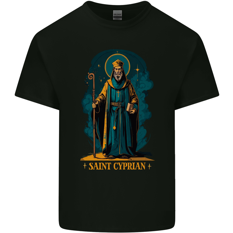 St Cyprian Saint Kids T-Shirt Childrens Black