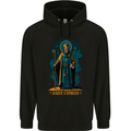 St Cyprian Saint Mens 80% Cotton Hoodie Black