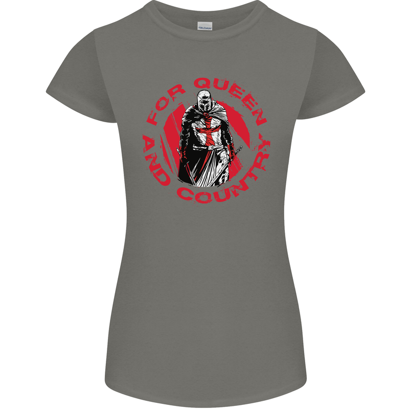 St Georges Day For Queen & Country England Womens Petite Cut T-Shirt