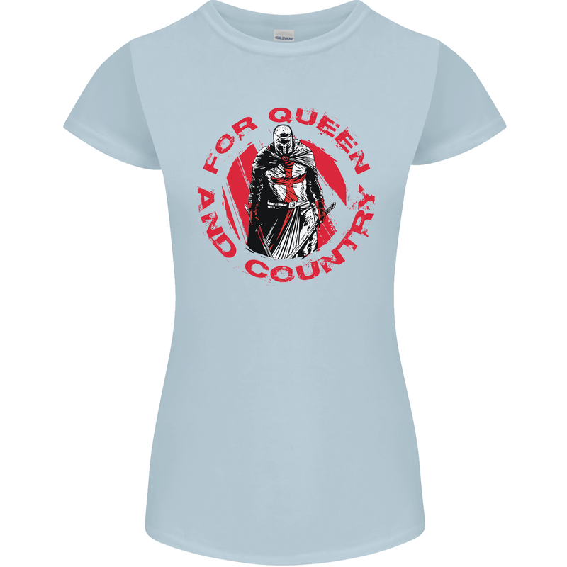 St Georges Day For Queen & Country England Womens Petite Cut T-Shirt