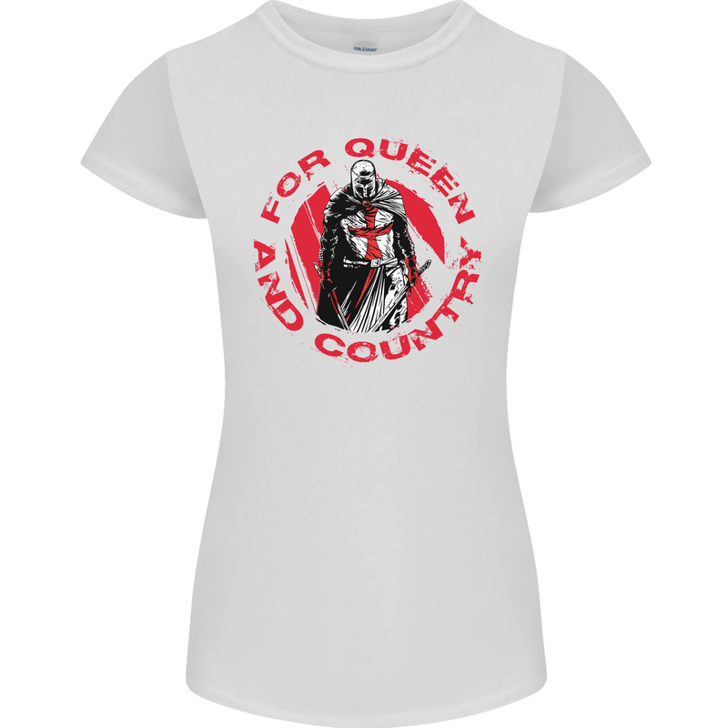 St Georges Day For Queen & Country England Womens Petite Cut T-Shirt