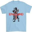 St Georges Day Knights Templar England Flag Mens T-Shirt 100% Cotton Light Blue