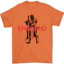 St Georges Day Knights Templar England Flag Mens T-Shirt 100% Cotton Orange