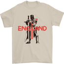 St Georges Day Knights Templar England Flag Mens T-Shirt 100% Cotton Sand