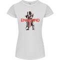 St Georges Day Knights Templar England Flag Womens Petite Cut T-Shirt White