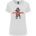St Georges Day Knights Templar England Flag Womens Wider Cut T-Shirt White