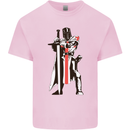 St Georges Day Knights Templar Sword Kids T-Shirt Childrens Light Pink