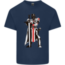 St Georges Day Knights Templar Sword Kids T-Shirt Childrens Navy Blue
