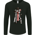 St Georges Day Knights Templar Sword Mens Long Sleeve T-Shirt Black