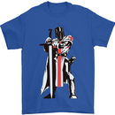 St Georges Day Knights Templar Sword Mens T-Shirt 100% Cotton Royal Blue