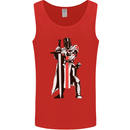 St Georges Day Knights Templar Sword Mens Vest Tank Top Red