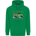 St Patricks Beer Delivery Funny Alcohol Guiness Mens 80% Cotton Hoodie Irish Green