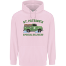 St Patricks Beer Delivery Funny Alcohol Guiness Mens 80% Cotton Hoodie Light Pink