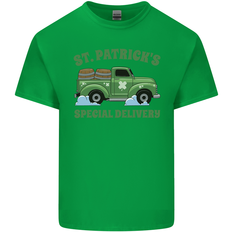 St Patricks Beer Delivery Funny Alcohol Guiness Mens Cotton T-Shirt Tee Top Irish Green