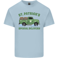 St Patricks Beer Delivery Funny Alcohol Guiness Mens Cotton T-Shirt Tee Top Light Blue