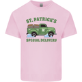 St Patricks Beer Delivery Funny Alcohol Guiness Mens Cotton T-Shirt Tee Top Light Pink