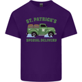 St Patricks Beer Delivery Funny Alcohol Guiness Mens Cotton T-Shirt Tee Top Purple