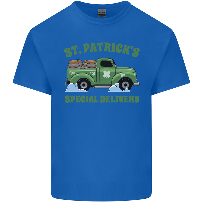 St Patricks Beer Delivery Funny Alcohol Guiness Mens Cotton T-Shirt Tee Top Royal Blue