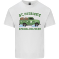 St Patricks Beer Delivery Funny Alcohol Guiness Mens Cotton T-Shirt Tee Top White