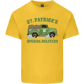 St Patricks Beer Delivery Funny Alcohol Guiness Mens Cotton T-Shirt Tee Top Yellow