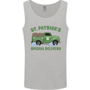 St Patricks Beer Delivery Funny Alcohol Guiness Mens Vest Tank Top Sports Grey