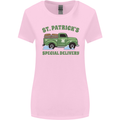 St Patricks Beer Delivery Funny Alcohol Guiness Womens Wider Cut T-Shirt Light Pink