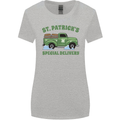 St Patricks Beer Delivery Funny Alcohol Guiness Womens Wider Cut T-Shirt Sports Grey