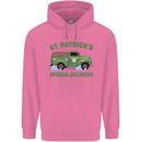 St Patricks Beer Delivery Funny Alcohol Guinness Childrens Kids Hoodie Azalea