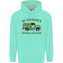 St Patricks Beer Delivery Funny Alcohol Guinness Childrens Kids Hoodie Peppermint