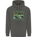 St Patricks Beer Delivery Funny Alcohol Guinness Childrens Kids Hoodie Storm Grey