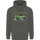 St Patricks Beer Delivery Funny Alcohol Guinness Childrens Kids Hoodie Storm Grey