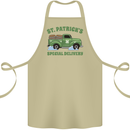 St Patricks Beer Delivery Funny Alcohol Guinness Cotton Apron 100% Organic Khaki