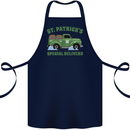 St Patricks Beer Delivery Funny Alcohol Guinness Cotton Apron 100% Organic Navy Blue