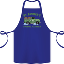 St Patricks Beer Delivery Funny Alcohol Guinness Cotton Apron 100% Organic Royal Blue