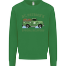 St Patricks Beer Delivery Funny Alcohol Guinness Kids Sweatshirt Jumper Irish Green