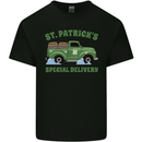 St Patricks Beer Delivery Funny Alcohol Guinness Kids T-Shirt Childrens Black