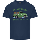 St Patricks Beer Delivery Funny Alcohol Guinness Kids T-Shirt Childrens Navy Blue