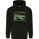 St Patricks Beer Delivery Funny Alcohol Guinness Mens 80% Cotton Hoodie Black