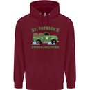 St Patricks Beer Delivery Funny Alcohol Guinness Mens 80% Cotton Hoodie Maroon