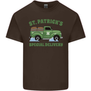 St Patricks Beer Delivery Funny Alcohol Guinness Mens Cotton T-Shirt Tee Top Dark Chocolate