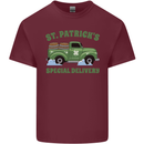 St Patricks Beer Delivery Funny Alcohol Guinness Mens Cotton T-Shirt Tee Top Maroon